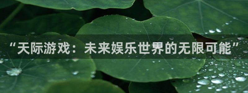 欧博娱乐注册官方登录app：“天际游戏：未来娱乐世界的无限可